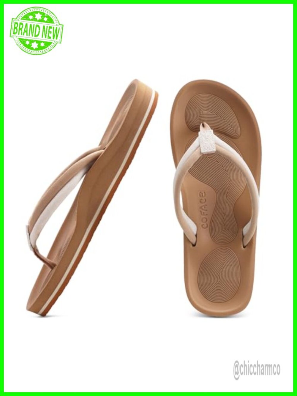 Arch Support Yoga Mat Flip Flops for Women Comfortable Sandals